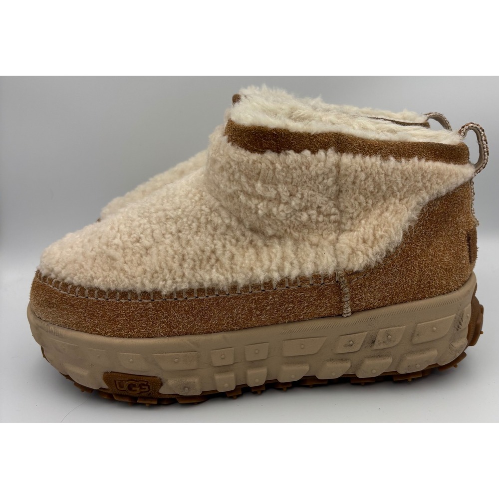 UGG Venture Daze Ultra Mini Cozy Platform Boots Women Size 12 Men Size 11 Tan